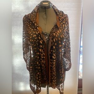 Leopard print scarf